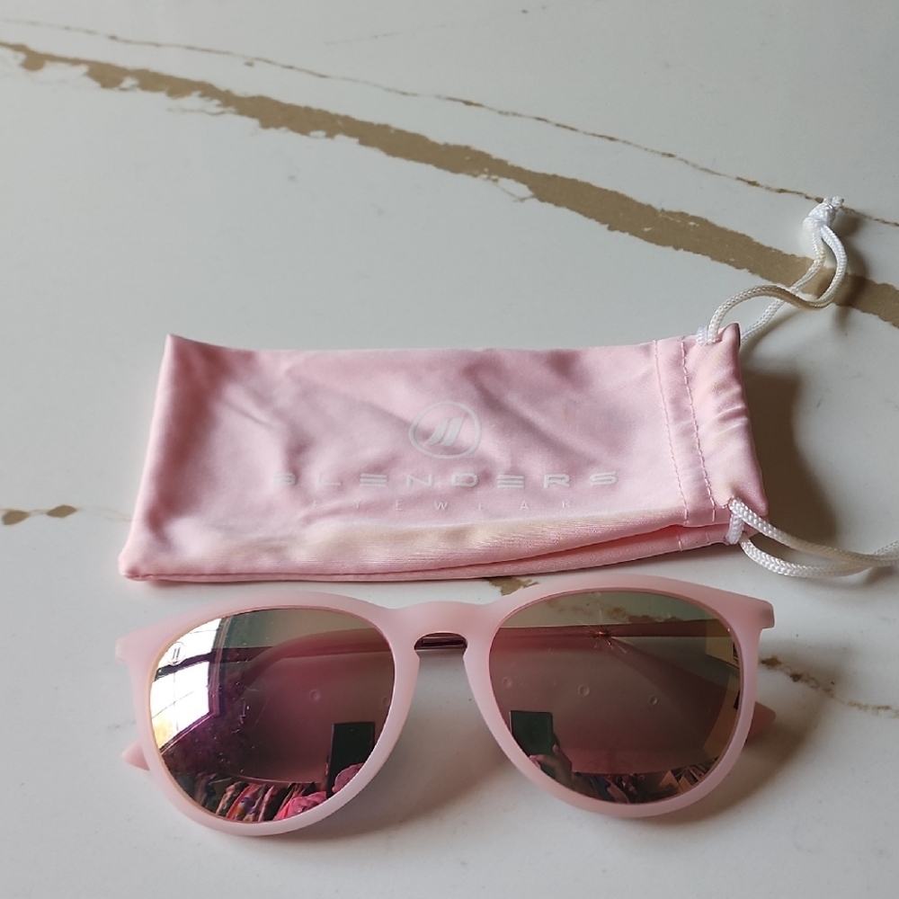 Blenders Eyewear Matte Pink Sunglasses with Pink Mirrored Lense